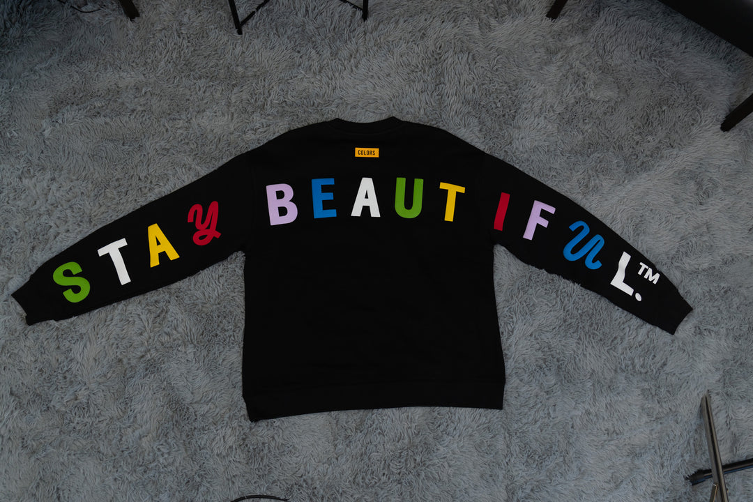 Colors Stay Beautiful™ Oversized Back Printed Sweater