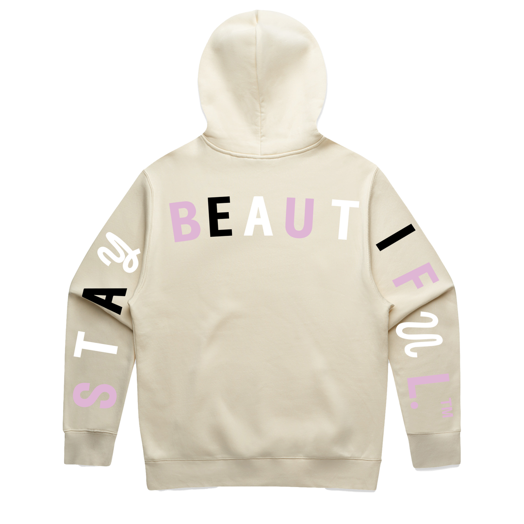 Neapolitan Stay Beautiful™ Oversized Back Printed Hooded Sweater